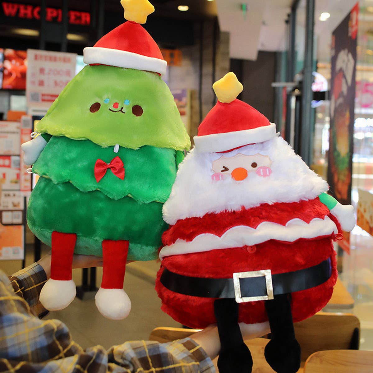 SANTA CLAUS GINGERBREAD PILLOW