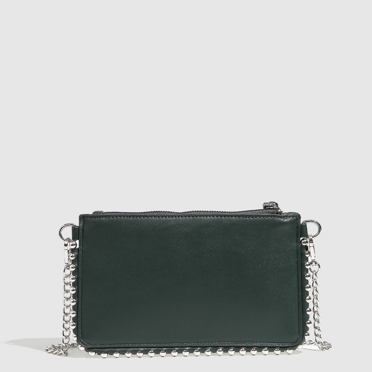 Studded Beaded Chain Mini Shoulder Bag_CWAB5720