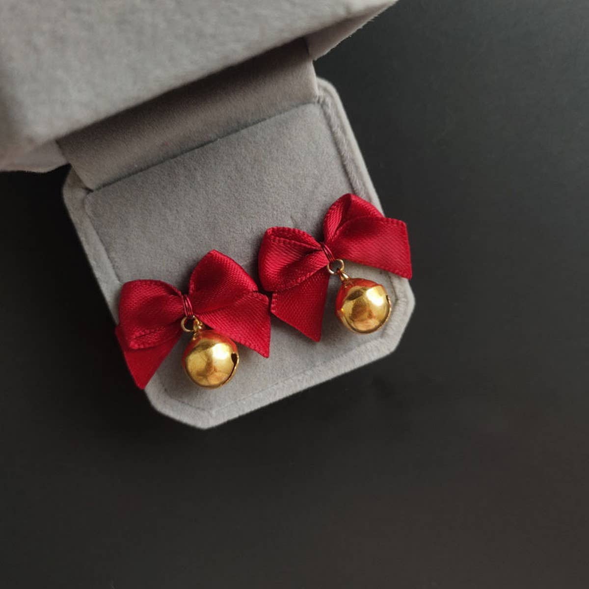CHRISTMAS BOW RED SERIES EARRINGS