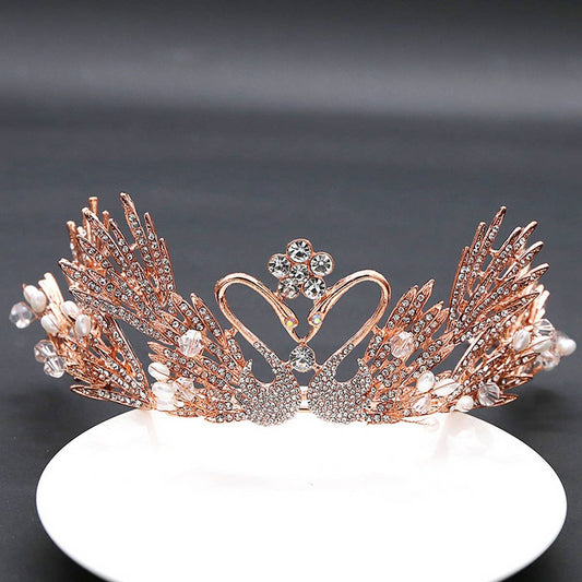 BRIDAL WEDDING CRYSTAL TIARAS HANDMADE CROWN_CWMM2027