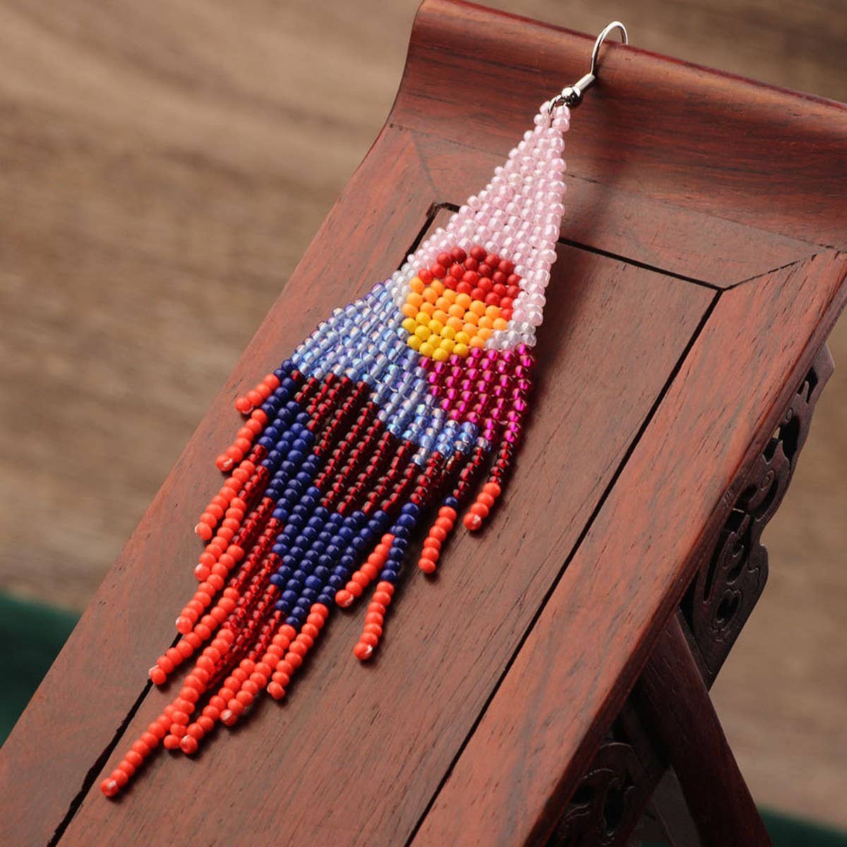 FASHIONABLE BOHEMIAN HAND-WOVEN TASSEL EARRINGS_CWAJE4000