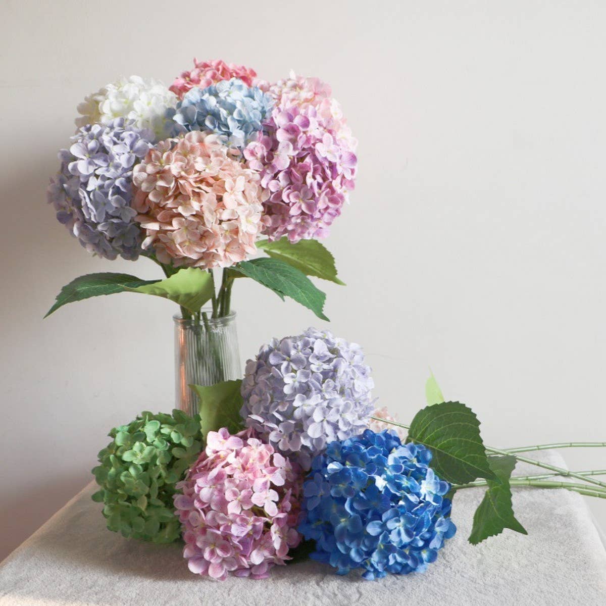 Faux Hydrangea Lollipop Flower for Wedding Decor