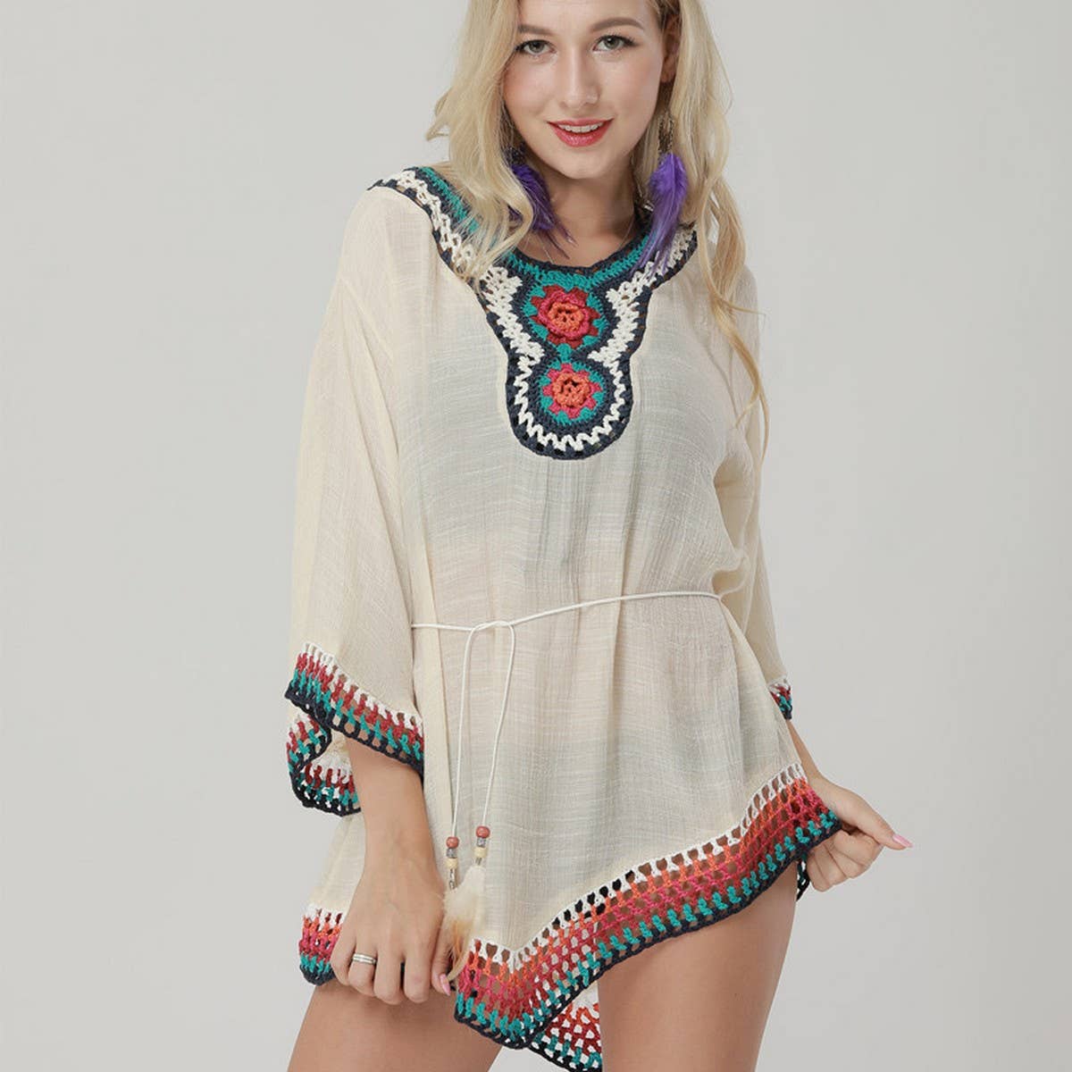 VINTAGE BIKINI BEACH SWIMSUIT COVER UP