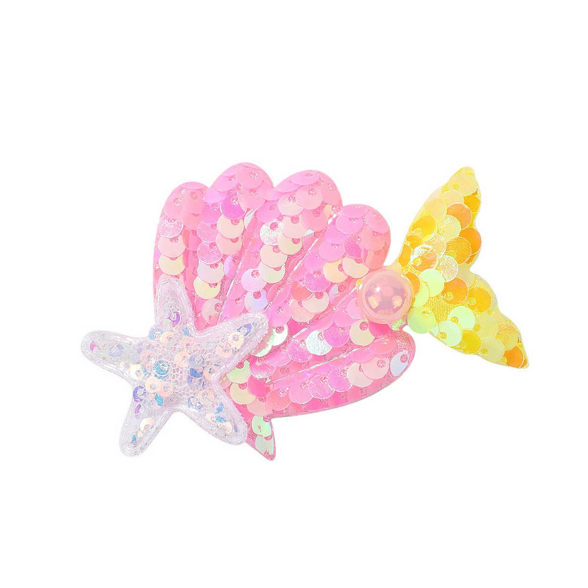 CHILDREN'S SHELL PEARL MERMAID HAIRPIN