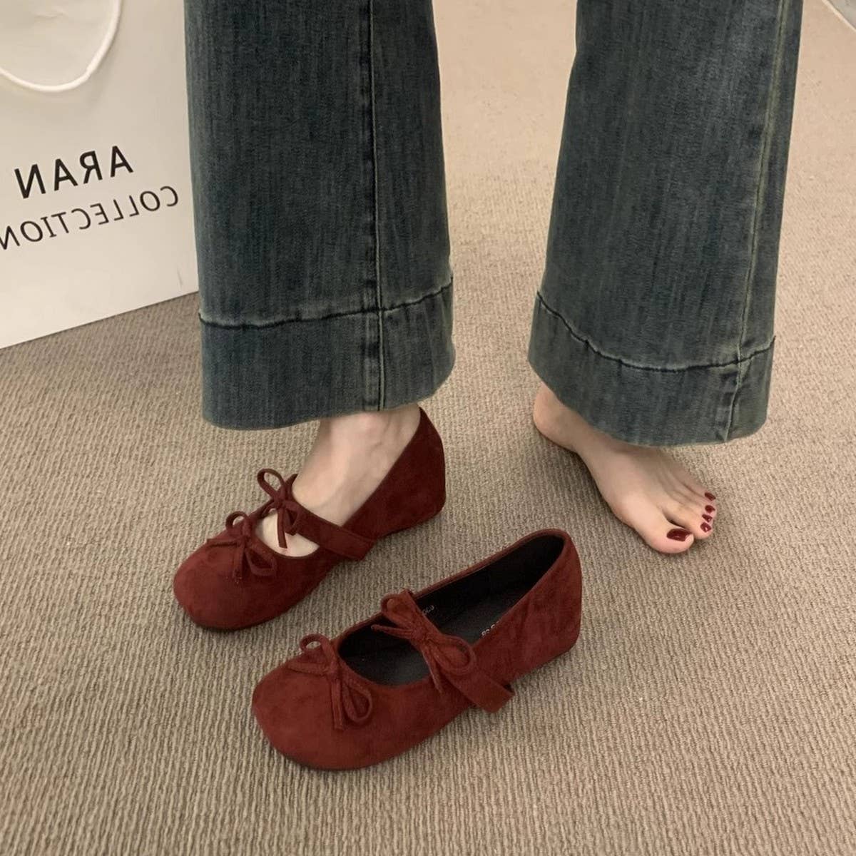 Silver Wedge Mary Jane Shoes with Bow