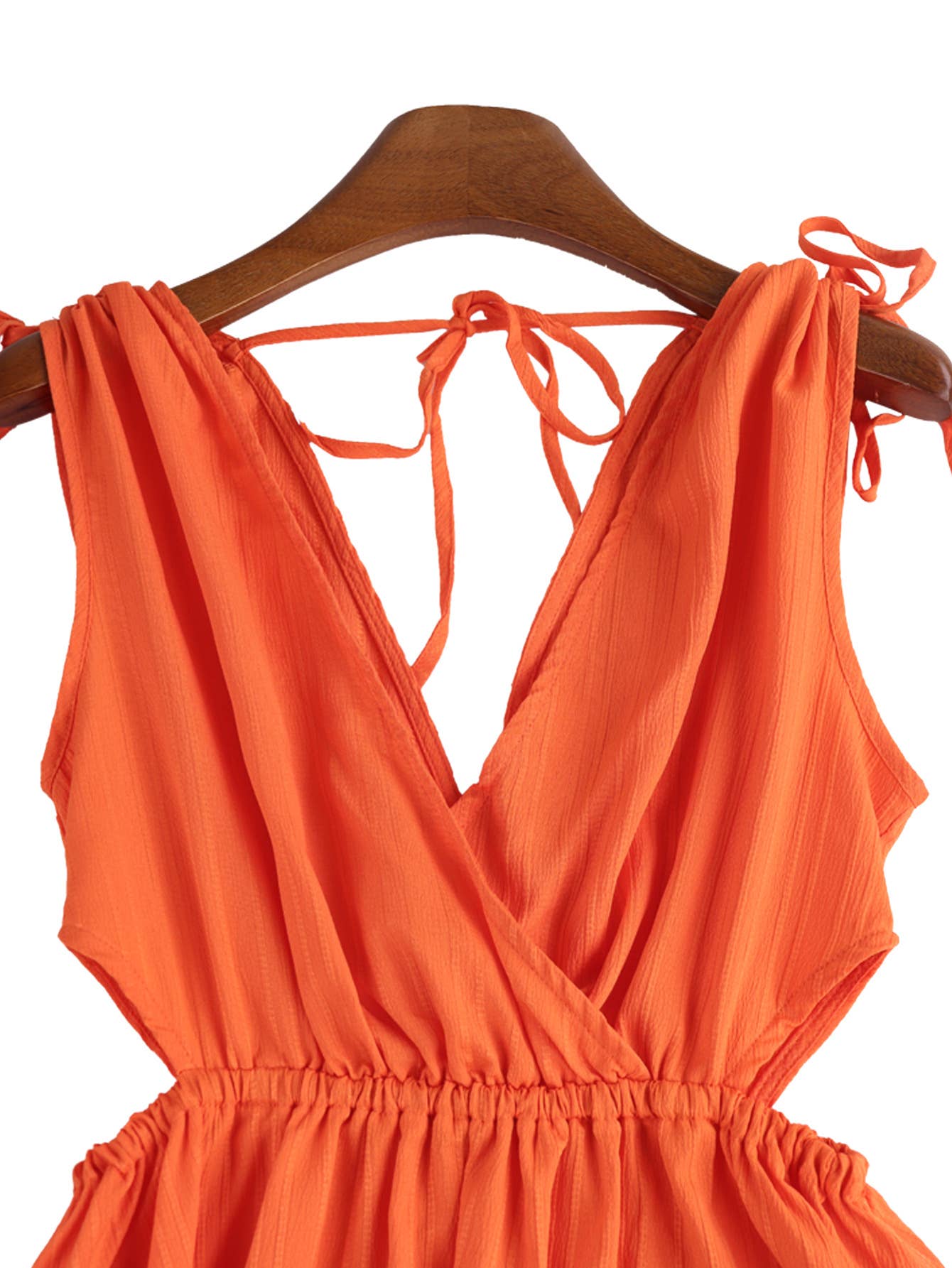 Waist-exposed V-neck sexy high-waisted dress