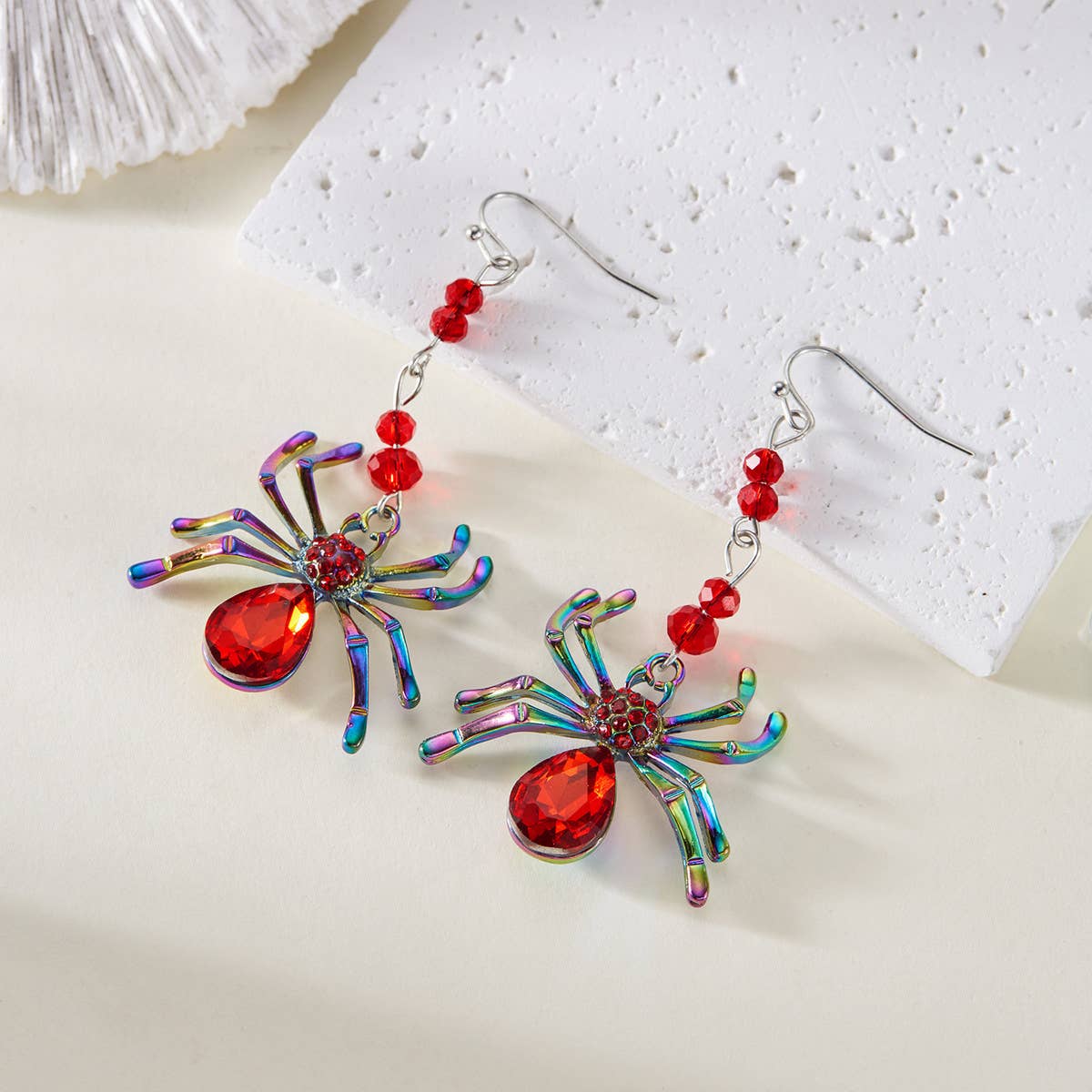 HALLOWEEN SPIDER CREATIVE EARRINGS