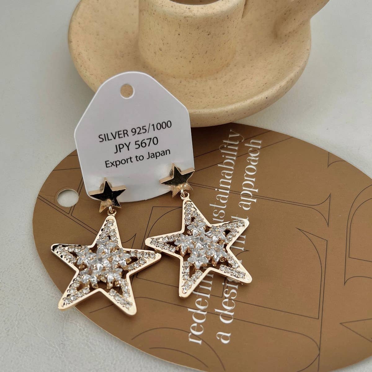 LIGHT LUXURY STAR PENDANT EARRINGS