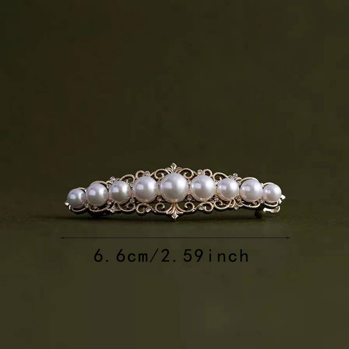 EXQUISITE PEARL SPRING HAIRPIN TEMPERAMENT HAIRPIN_CWAHA4650