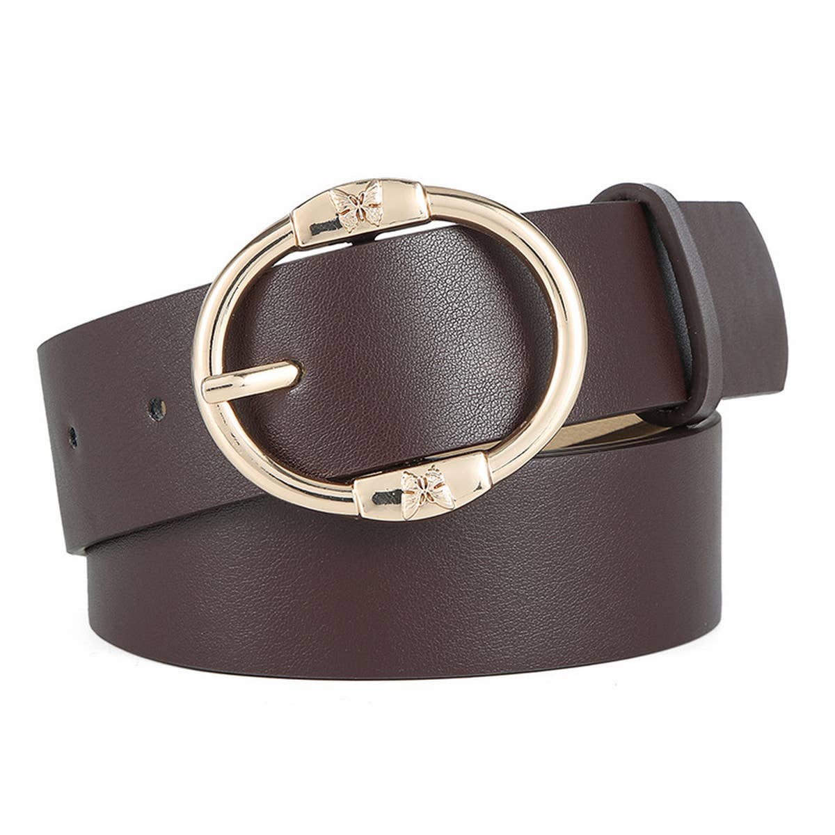 2024 WOMEN TRENDY ROUND PIN BUCKLE BELT_CWABE0351