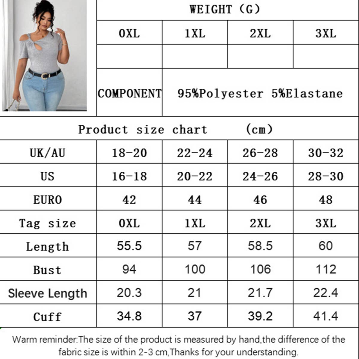 Chic Knot Design Irregular Hem Short Tee_CWTHT0261