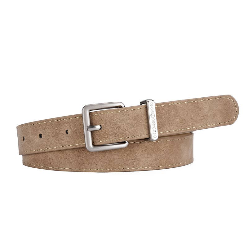 FROSTED NEEDLE BUCKLE WOMEN'S DENIM BELT