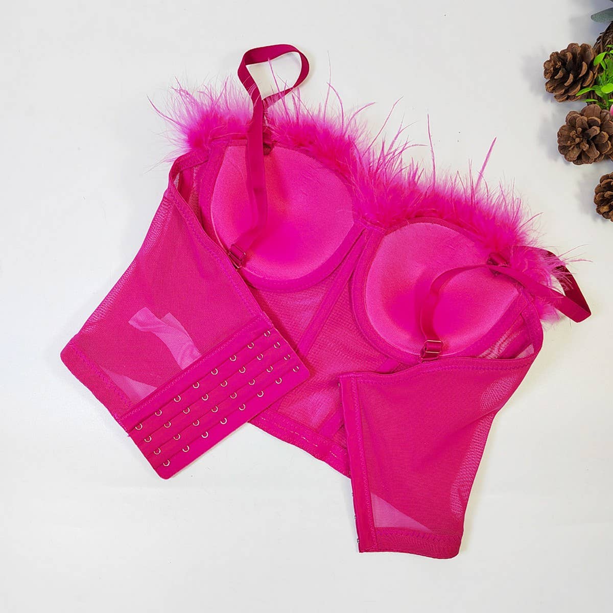 SWEET FEATHERED COMFORT HERRINGBONE CORSET