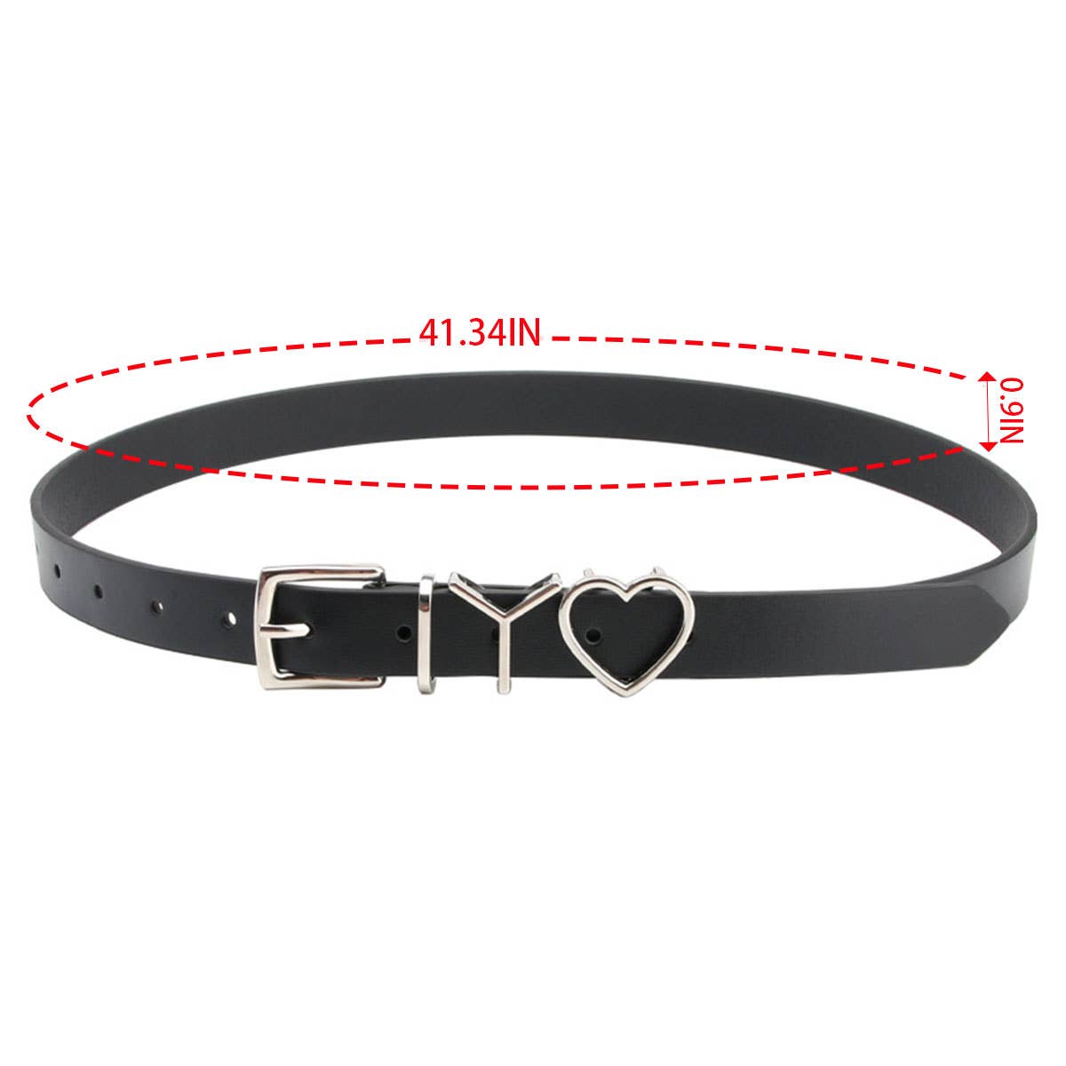 CLASSIC SIMPLE I LOVE YOU THIN BELTS_CWABE0396