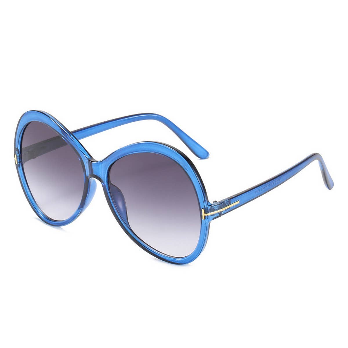 LARGE FRAME TOAD TRENDY T-SHAPE SUNGLASSES WOMEN