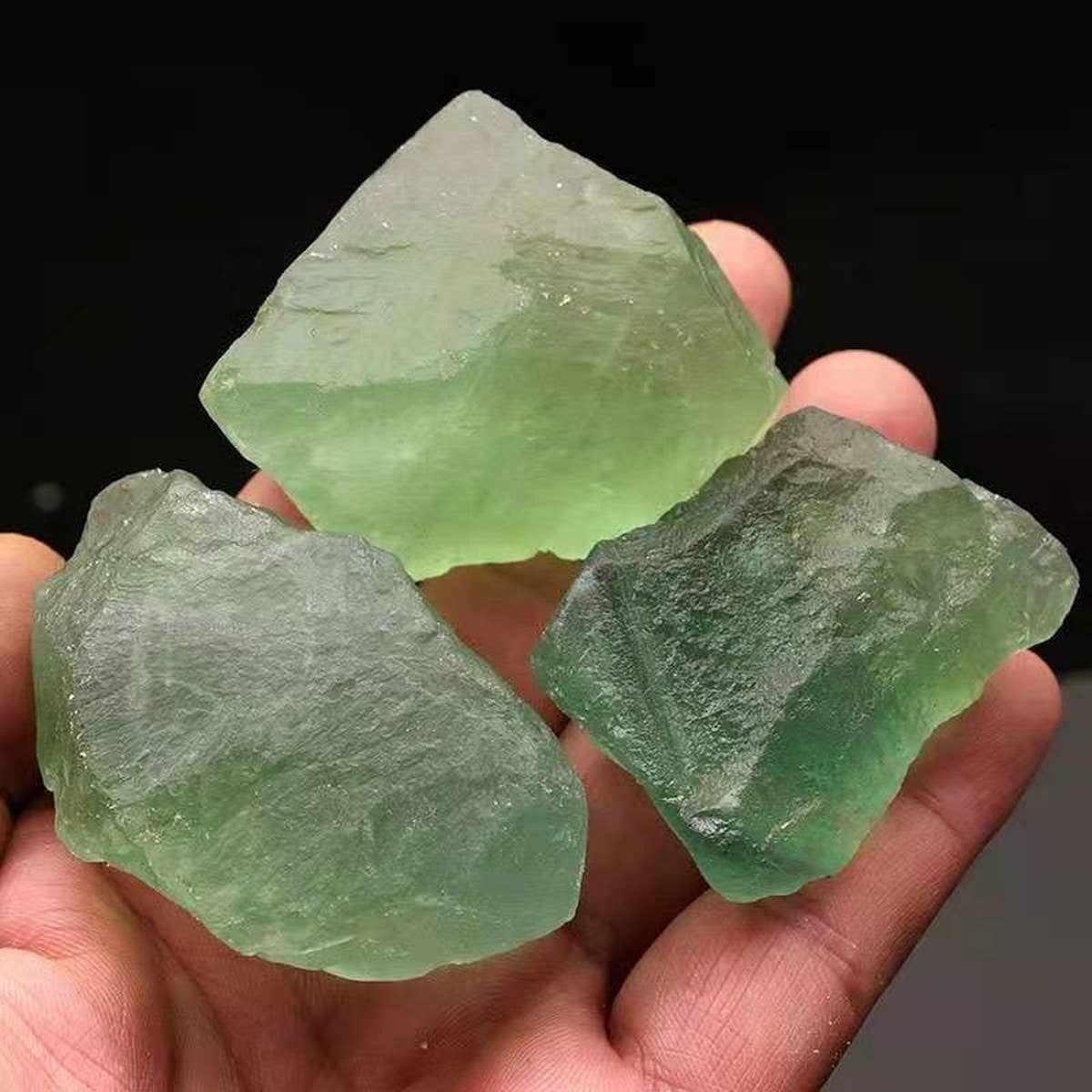 Natural Green Fluorite Diffuser Stones