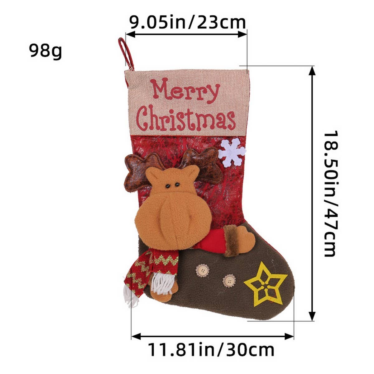 THICKENED BIG HEAD DOLL CHRISTMAS STOCKINGS