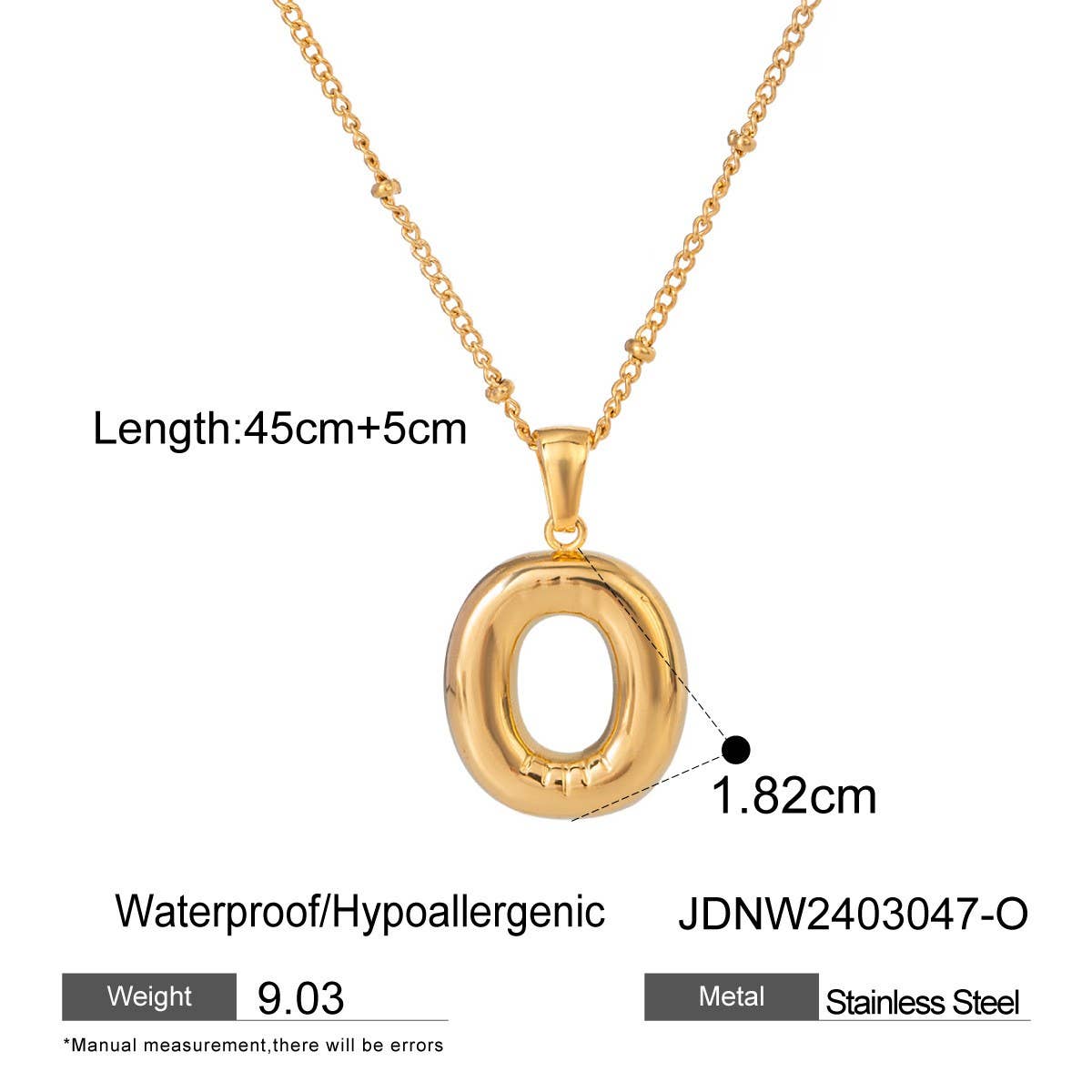 NICHE ALL-MATCH TEMPERAMENT GLOSSY LETTER NECKLACE_CWAJE1893