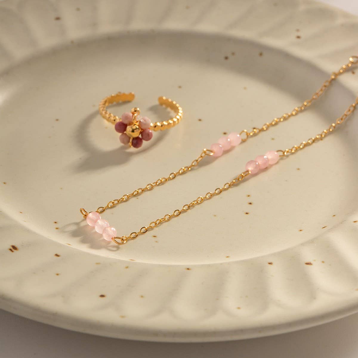 PINK LAYERED VERSATILE NECKLACE THAT WON??¢T FADE_CWAJE1441