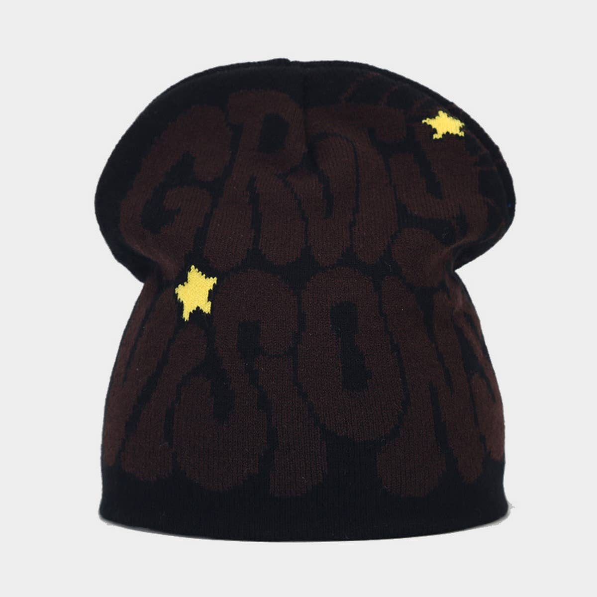 HOT SALE LETTER JACQUARD KNITTED HAT_CWAH1626