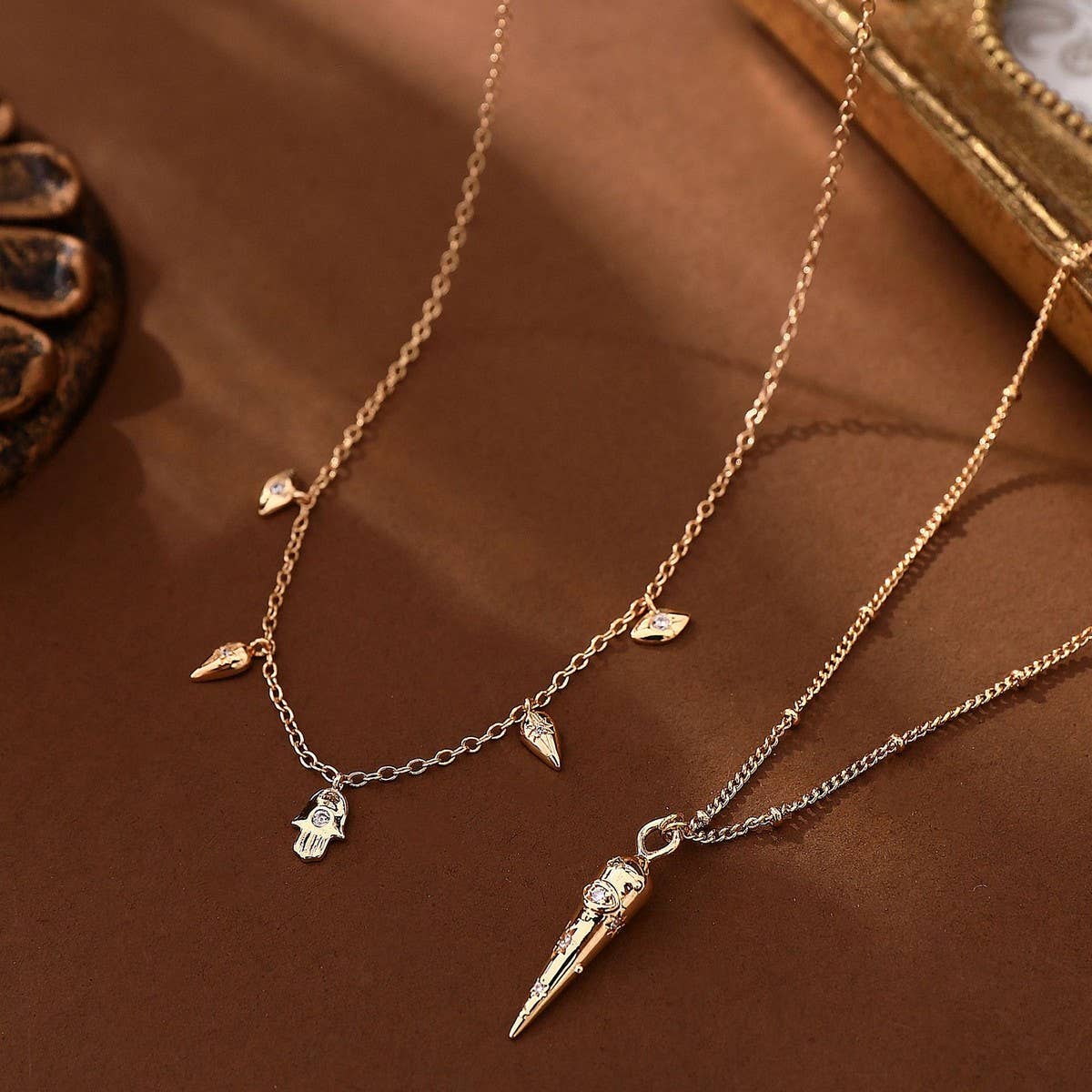 New Evil Eye Multi-Pendant Necklace