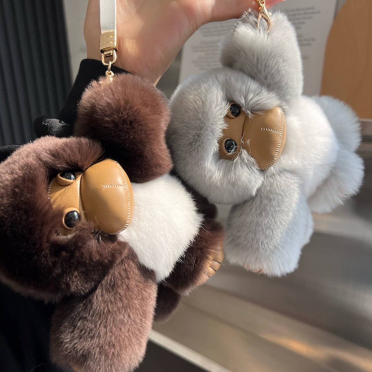 NEW CUTE PRUSSIAN MONKEY CAR KEYCHAIN PENDANT