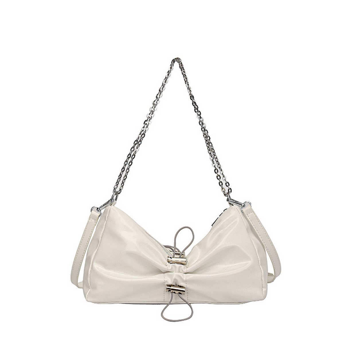 CHAIN PLEATED BAG VERSATILE SHOULDER BAG_CWAB2088