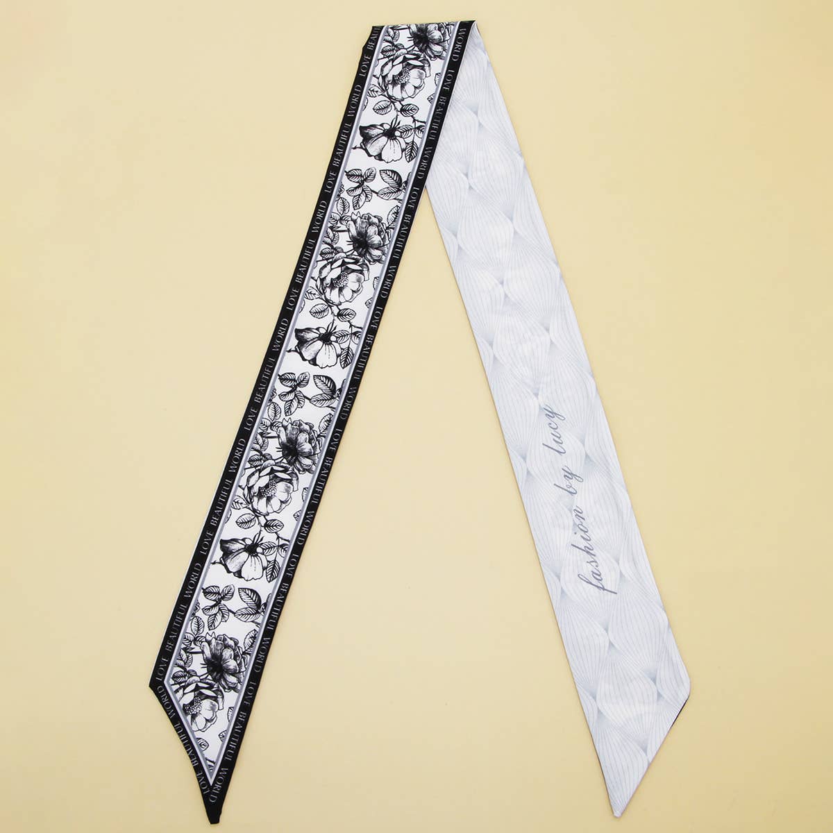 Floral Letter  Scarf for Hair or Gift