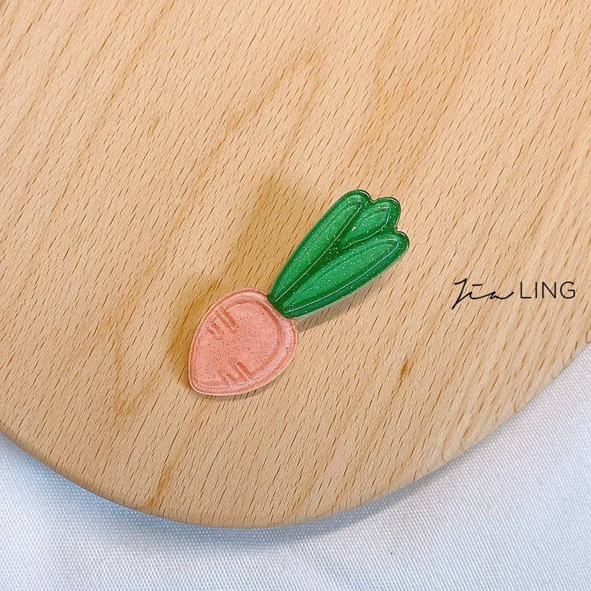 CHILDREN'S WATERMELON CARROT HAIR CLIP