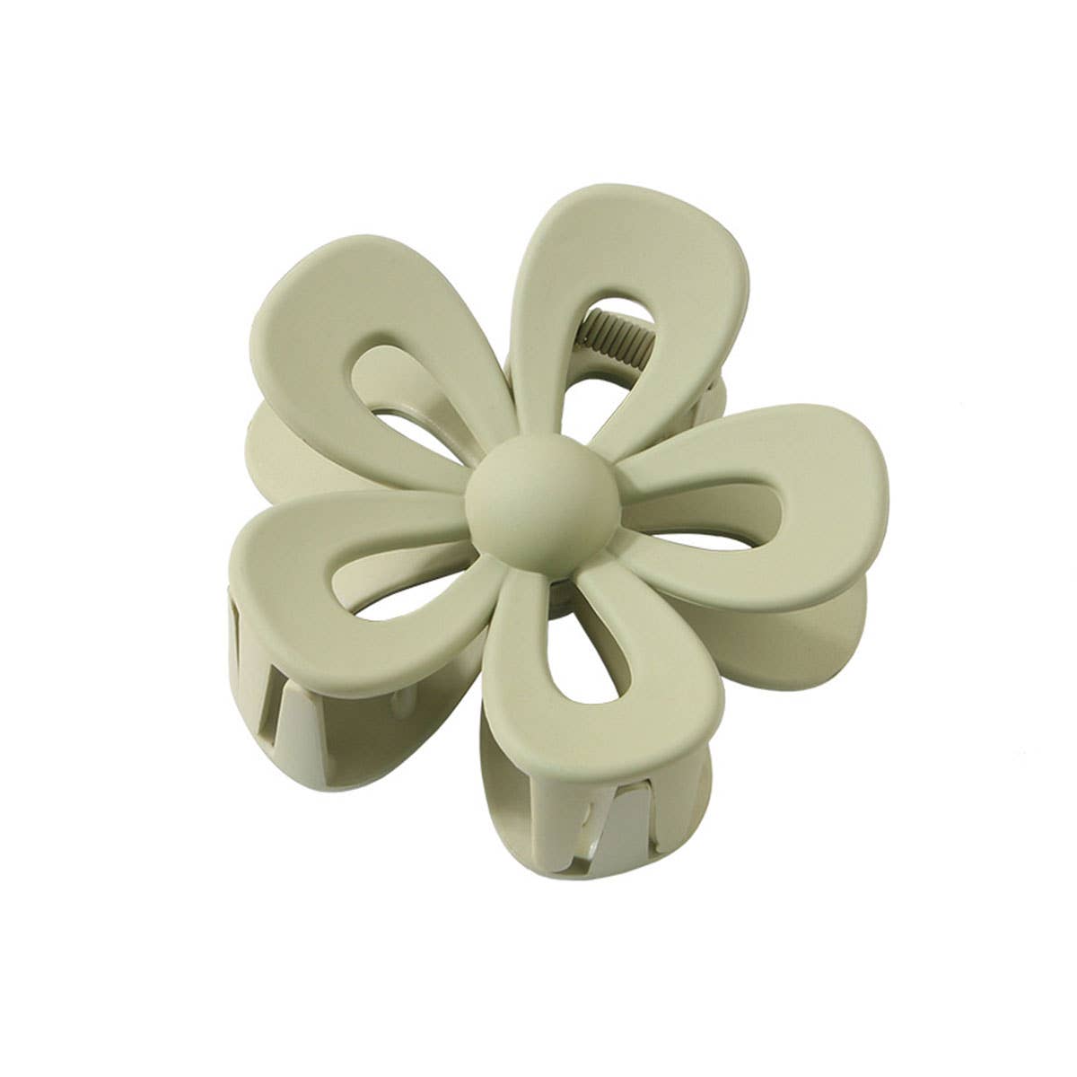 Matte Acrylic Flower Hair Claw Clip for Women_CWAHA0404