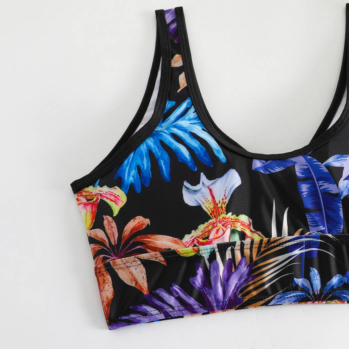 PRINTED DEEP V BIKINI TWO-PIECE SWIMSUIT_CWMW0315