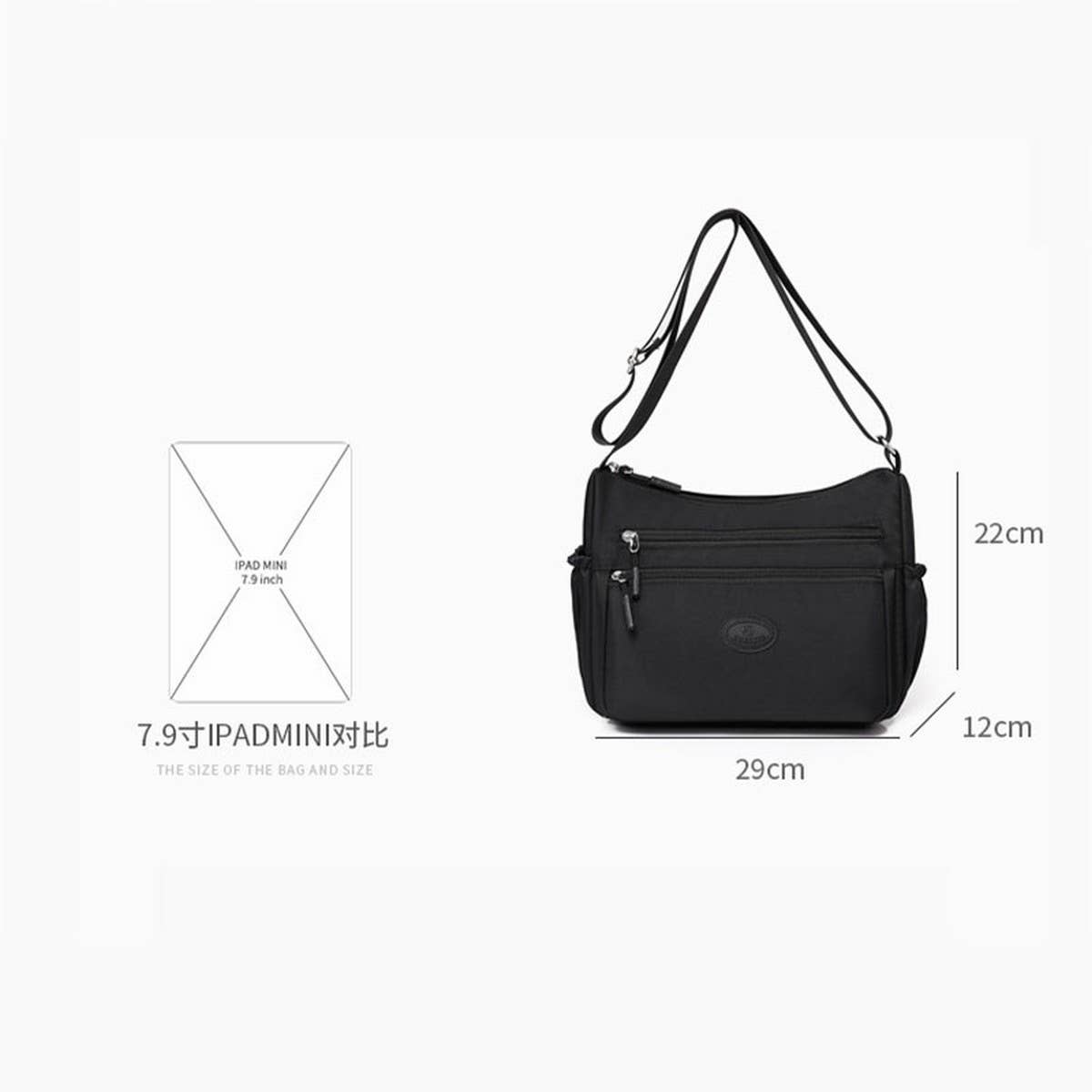 SIMPLE CASUAL COMMUTER SHOULDER MESSENGER BAG_CWAB3503