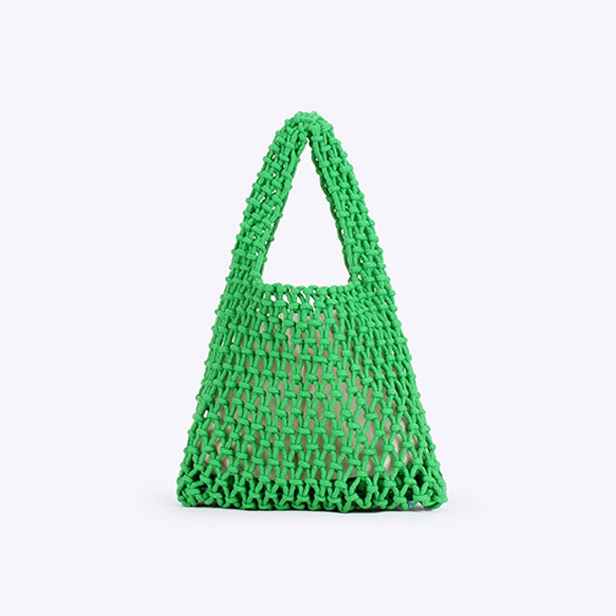 SOLID COLOR HOLLOW COTTON ROPE HAND-WOVEN BAG_CWAB4684