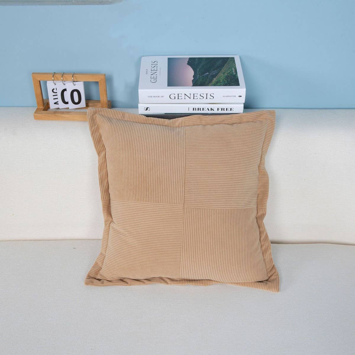 MODERN MINIMALIST WIND LAMP CORE VELVET PILLOWCASE