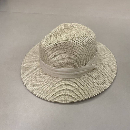 All-match simple beach vacation straw hat_CWAH3448