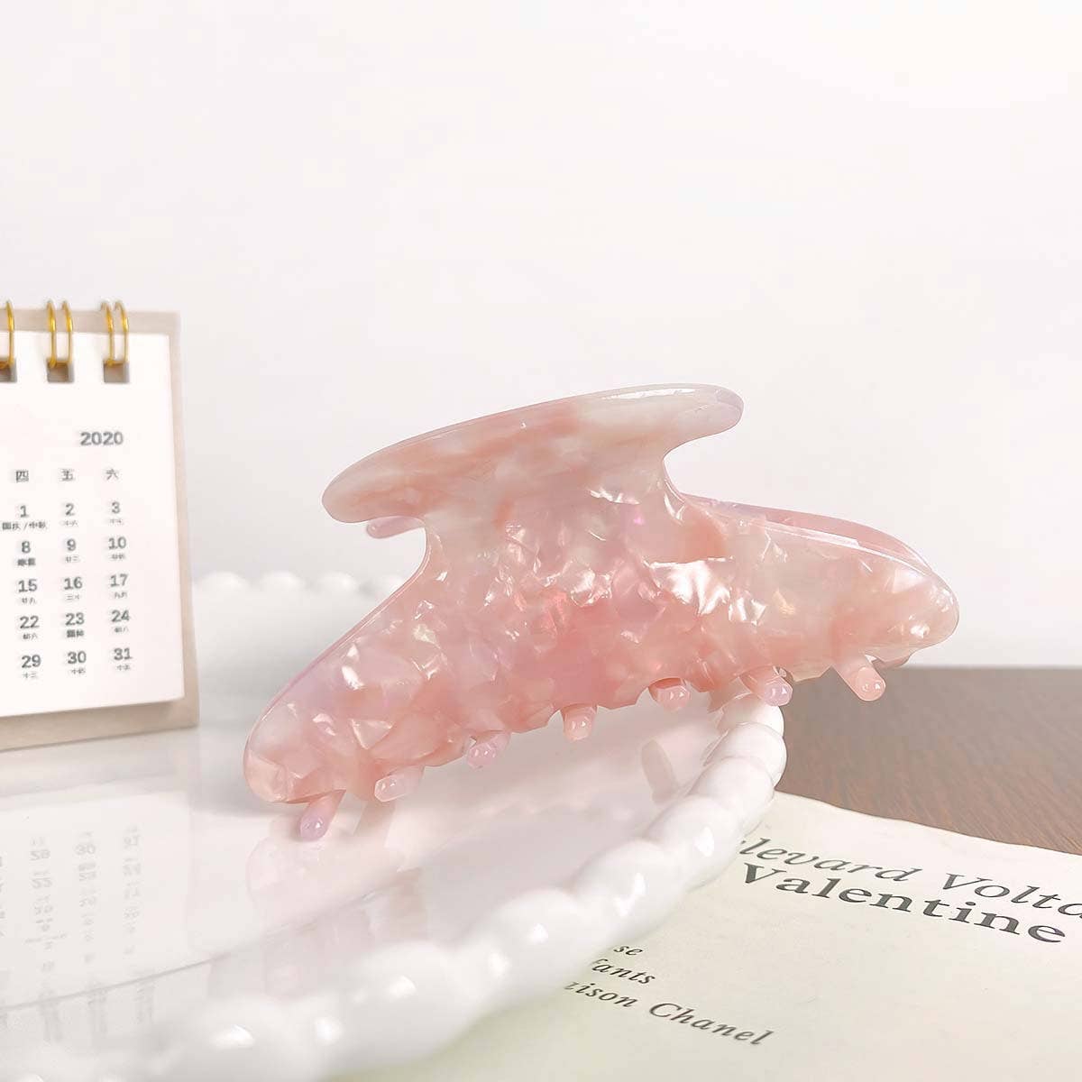 Colored dopamine acetate plate gripper hair clips