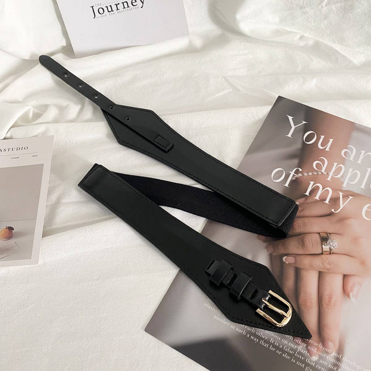 HIGHLY ELASTIC WIDE-BRIMMED FASHIONABLE BELT_CWABE0650