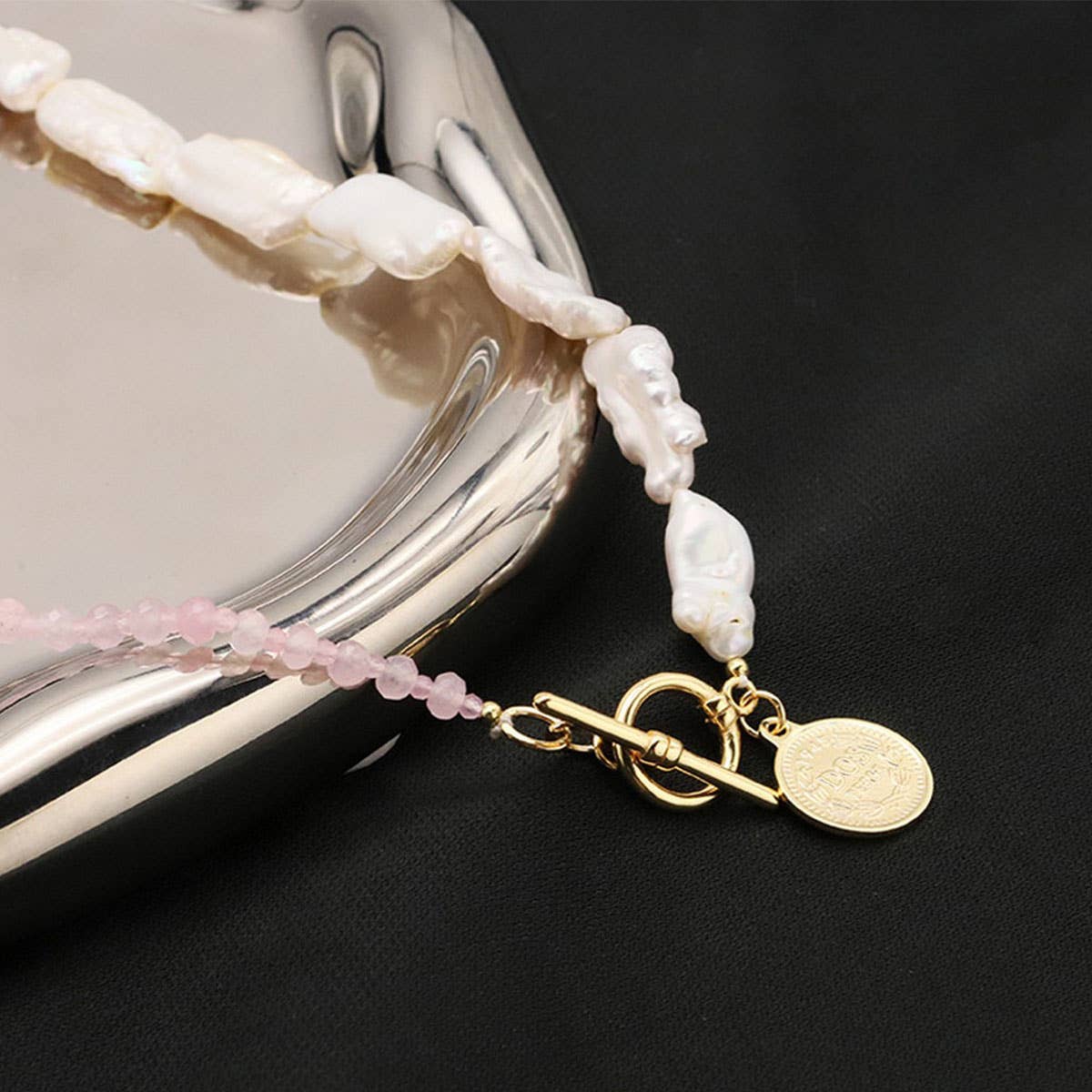 NICHE ALL-MATCH NATURAL FRESHWATER PEARL NECKLACE_CWAJE3847