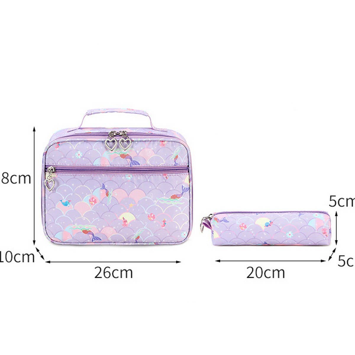 Girls¡¯ Backpacks for School ? 3-Piece Ocean Design_CWAB5392