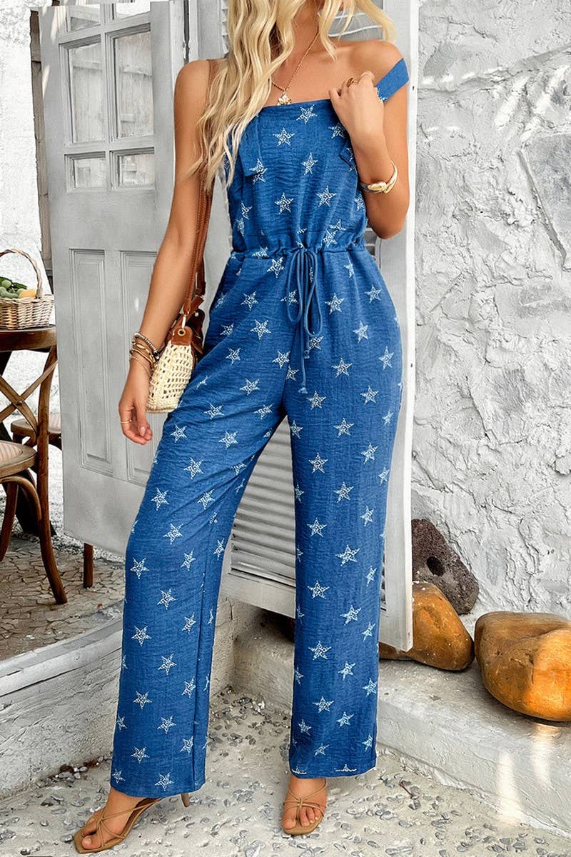 CWSJS1576_CASUAL CONTRAST COLOR STRAIGHT OVERALLS TROUSERS