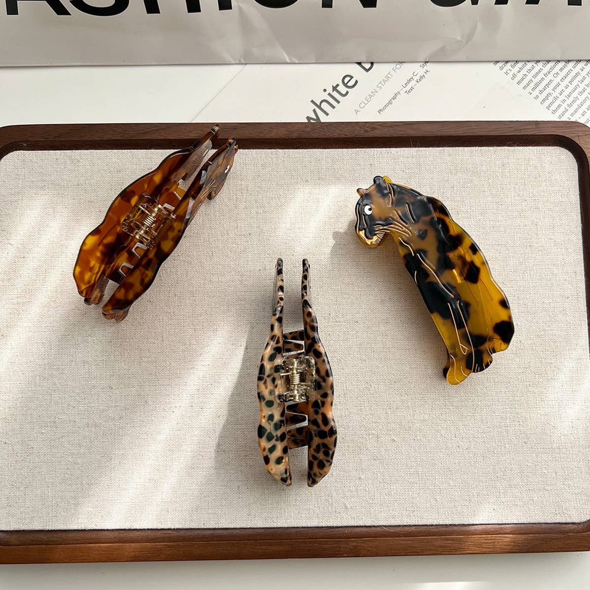 Leopard Acetate Hair Claw ? Bold Animal Print Clip
