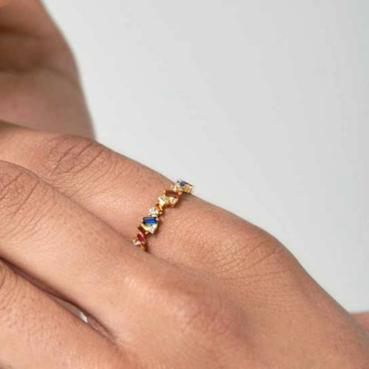 NEW HOT SALE RETRO COLOR IRREGULAR RING