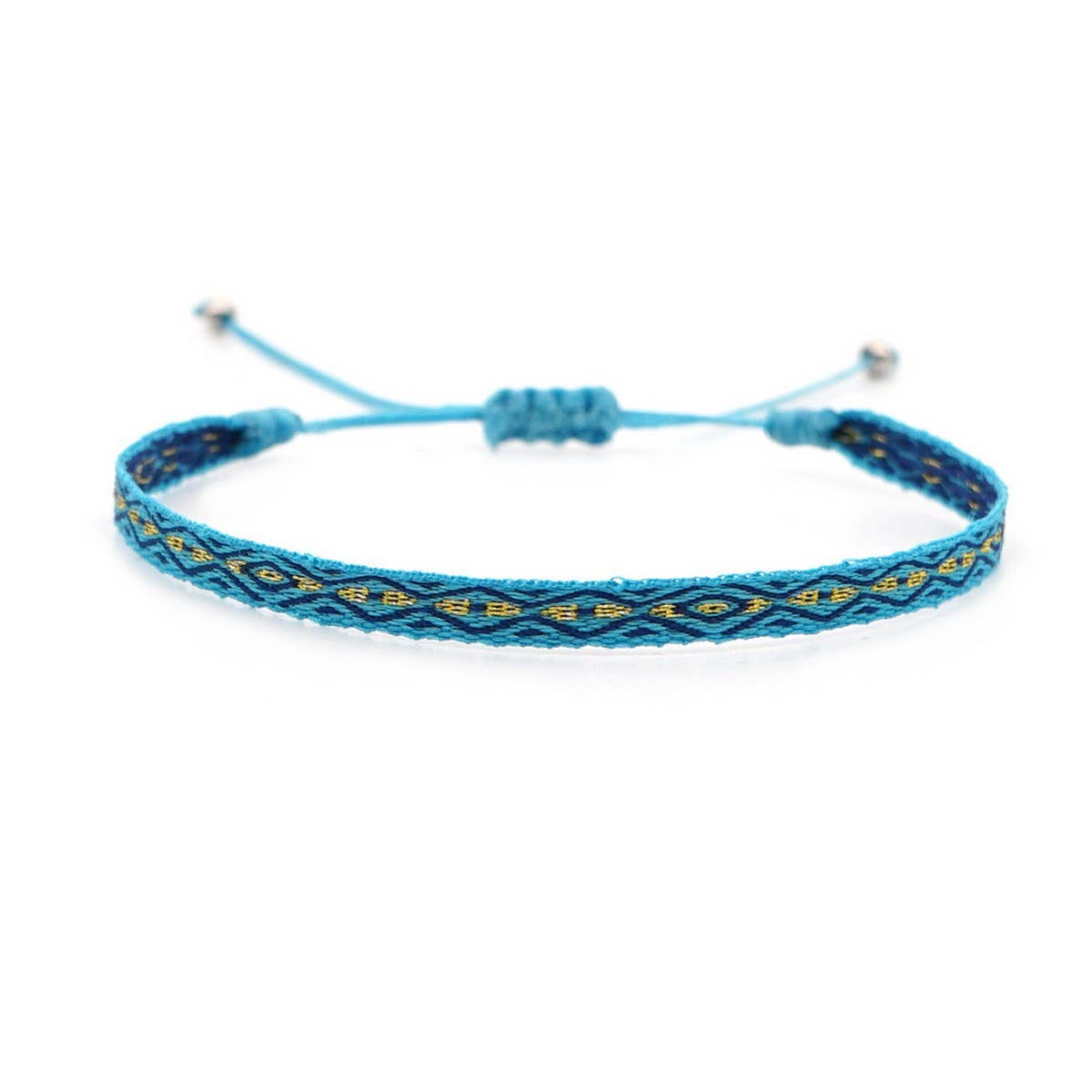 CWAJE4556_BOHEMIAN RIBBON HAND-WOVEN BRACELET