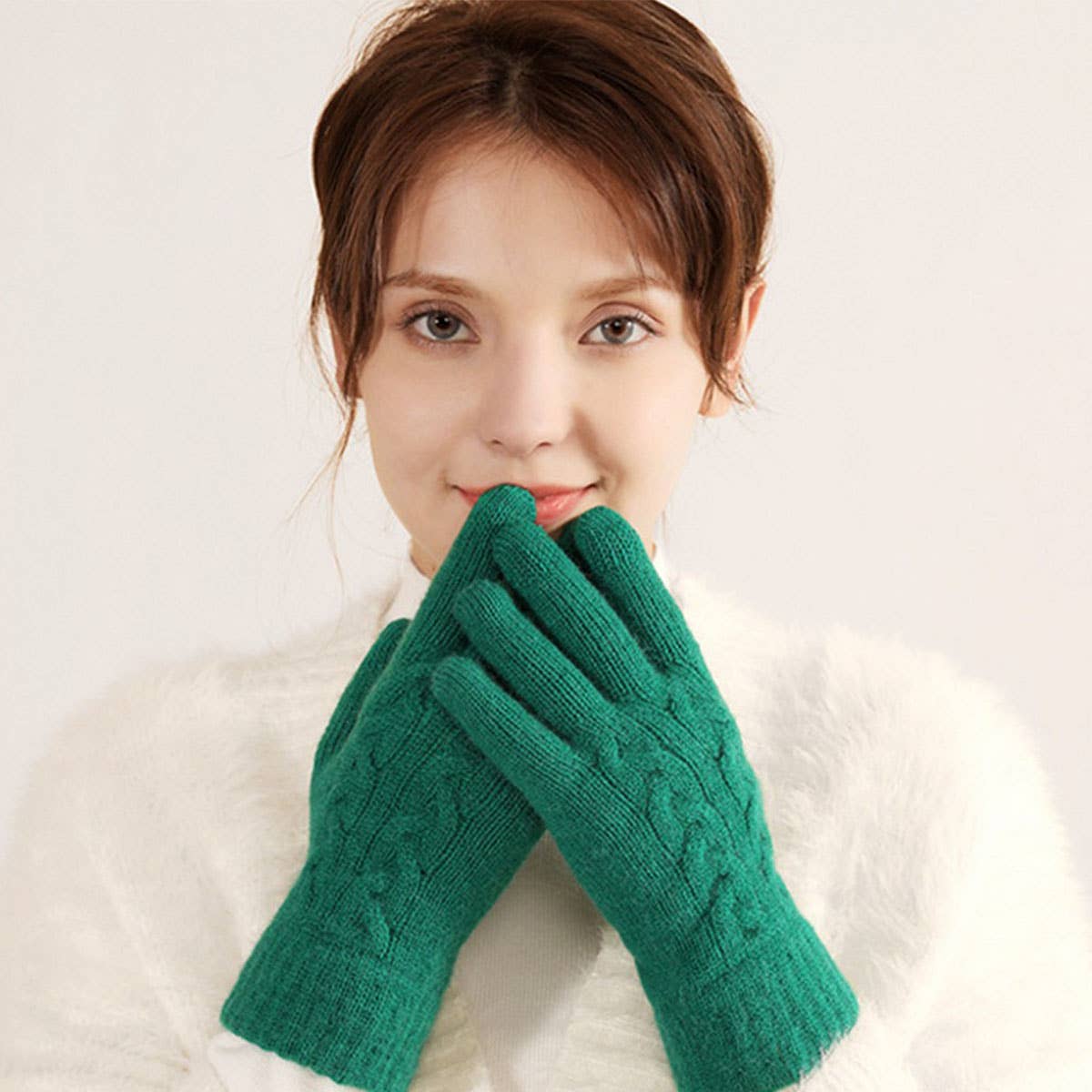 WINTER WOMEN'S WARM TOUCH SCREEN KNITTED GLOVES