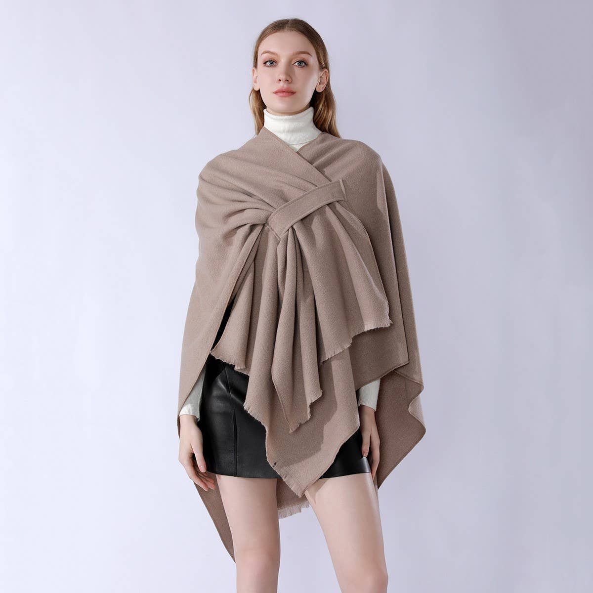 PURE COLOR HIGH-GRADE WARM CASHMERE SHAWL_CWMM2091
