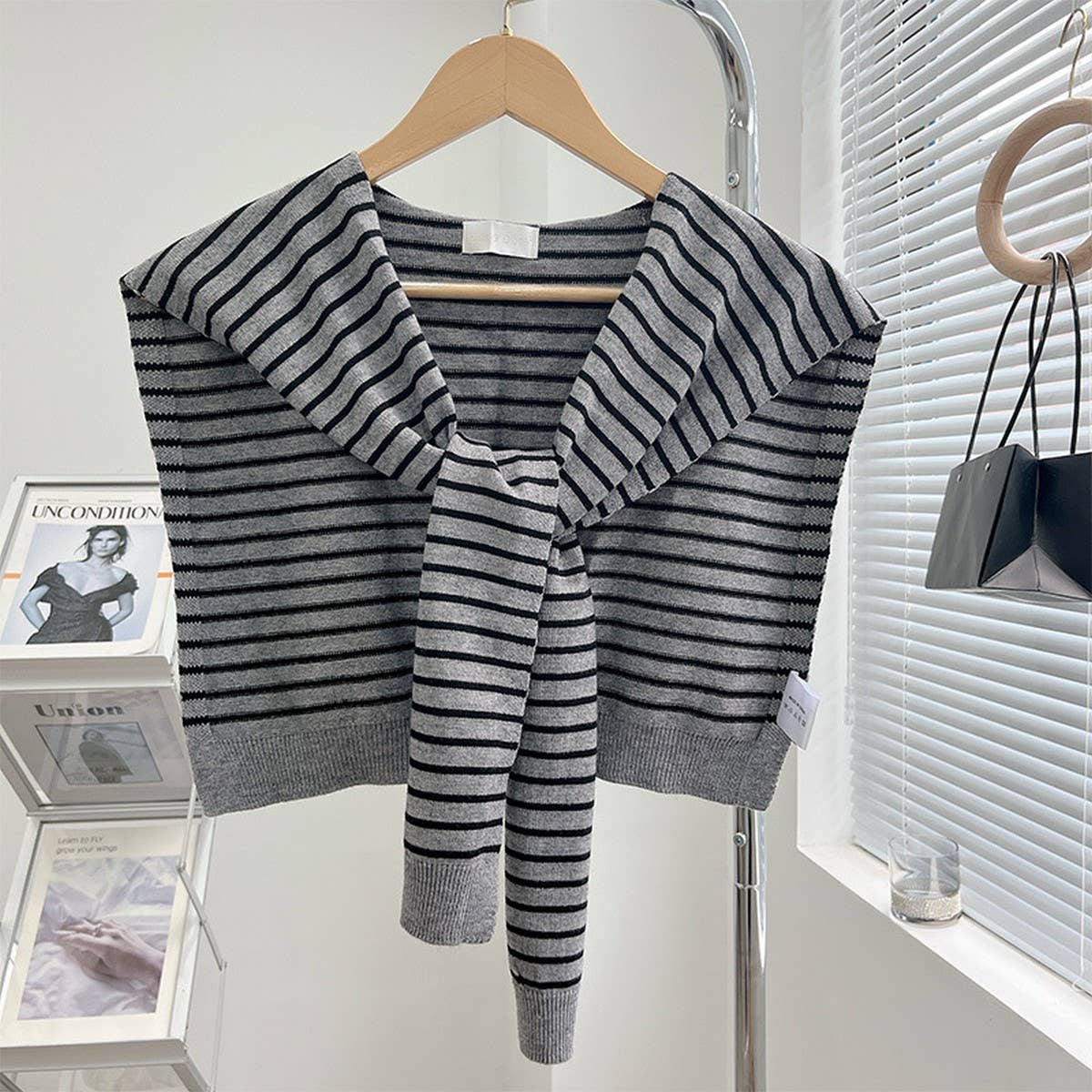 CWASC03118_KOREAN STYLE KNIT SHAWL SCARF FOR WOMEN