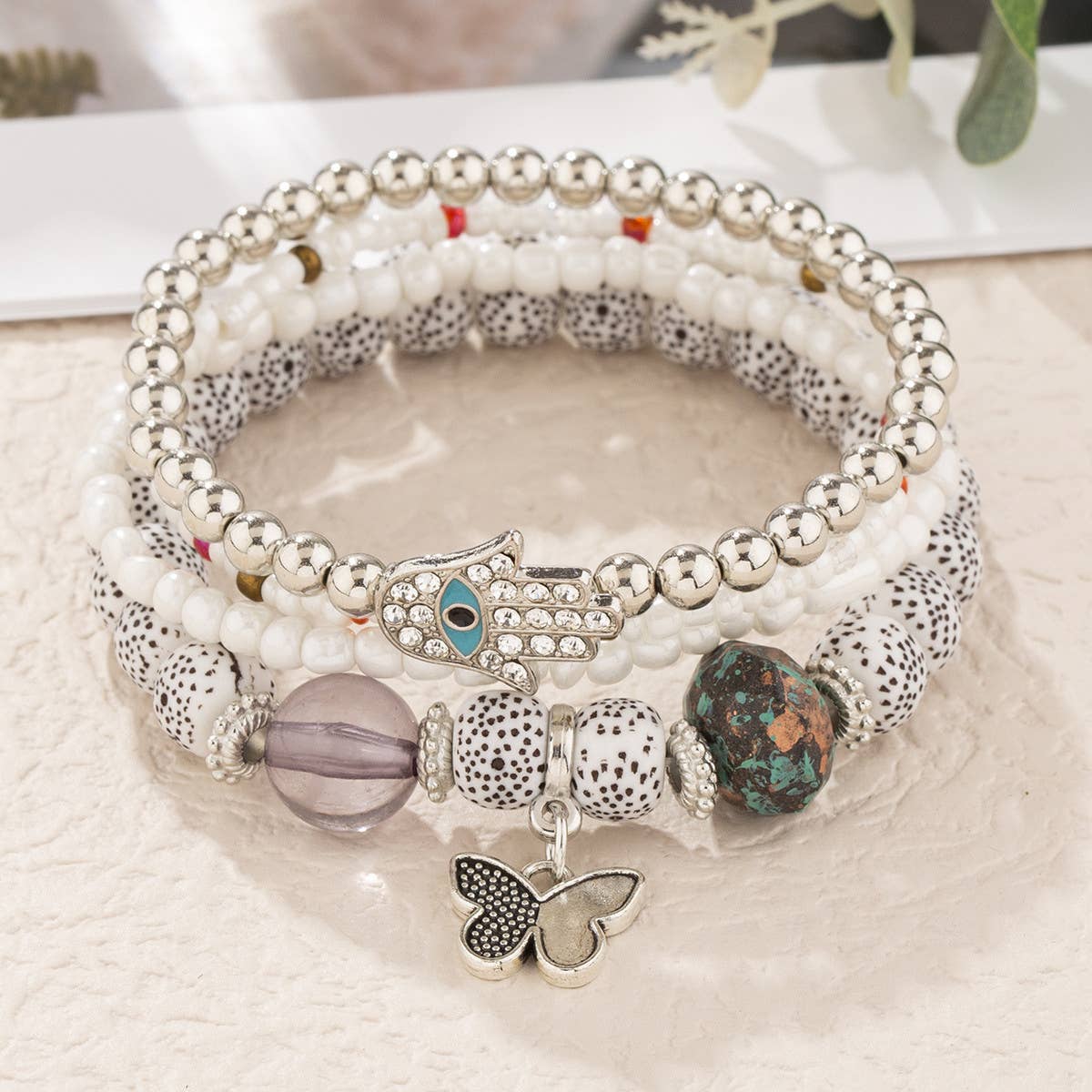 CHAIN ETHNIC STYLE MULTI-LAYER RICE BEAD BRACELET_CWAHA2477