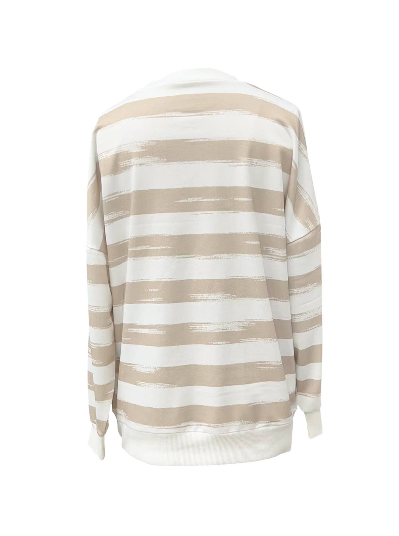 SILHOUETTE STRIPED PULLOVER FASHION HOODIE