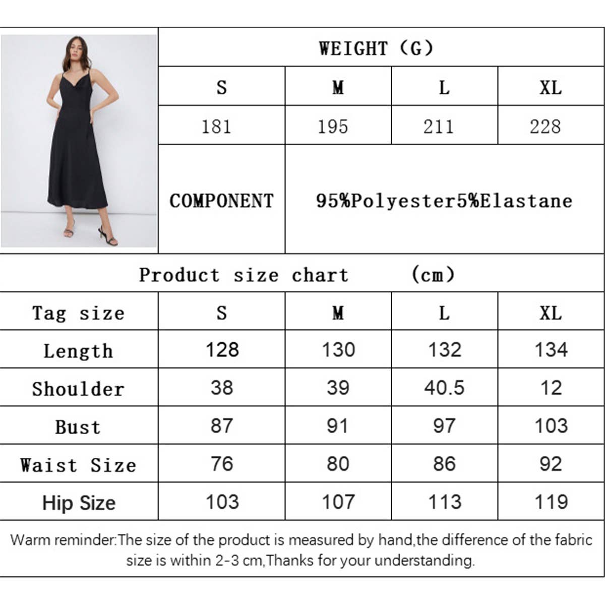 Party swing neck slip dress in lustrous satin