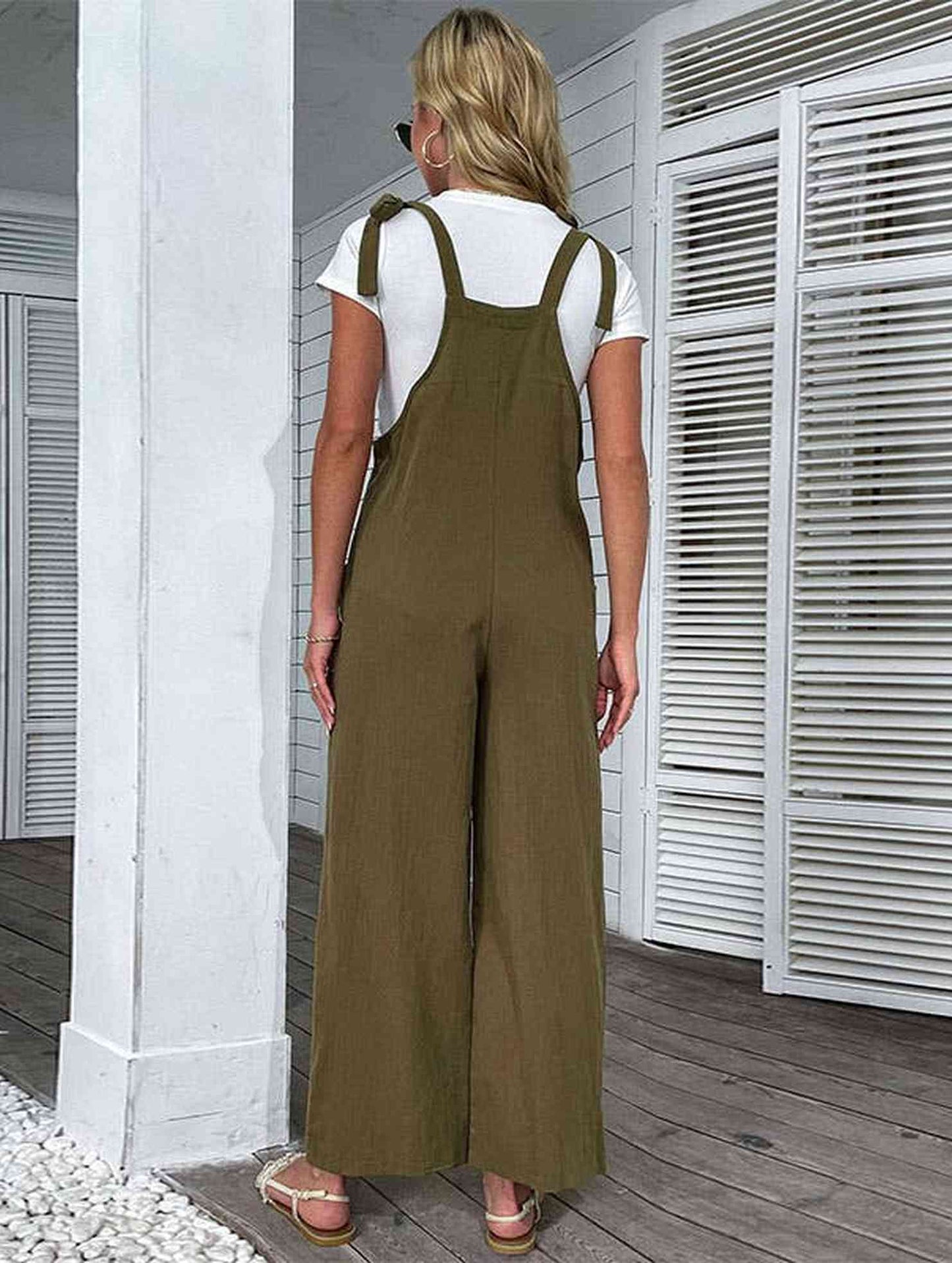 COTTON AND LINEN PLEATED JUMPSUIT_CWSJS0622